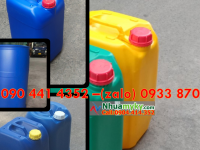 Can nhựa 20 lít vuông, can 25 lít vuông đựng hóa chất đốt, phân hủy