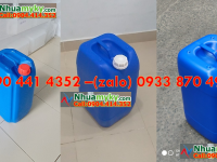 Can nhựa 20 lít vuông, can 25 lít vuông đựng hóa chất đốt, phân hủy