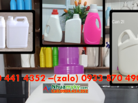 SX can nhựa 2 lít tròn, can nhựa 3.8 lít đựng hương liệu làm nước lau sàn 