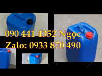 SX can 20 lít đựng thuốc nhuộm, can 25 lít vuông trắng, can xanh 30 lít đựng axit đậm đặc 