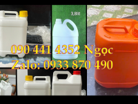 Can vuông 500ml đựng hóa chất bào chế, can nhựa 1 lít dày trưng cất hóa chất 