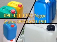 Can nhựa 20 lít xanh đựng nhớt, can nhựa 25 lít tròn, can vuông 30 lít đựng dầu khí 