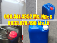Can 25 lít màu đen đựng hóa chất nhiều rủi ro, can nhựa 20 lít y tế màu xanh lá
