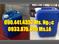 Can 25 lít màu đen đựng hóa chất nhiều rủi ro, can nhựa 20 lít y tế màu xanh lá