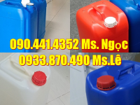 Can 25 lít màu đen đựng hóa chất nhiều rủi ro, can nhựa 20 lít y tế màu xanh lá