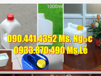 Bình nhựa 500ml vuông, can nhựa 1 lít vuông, can nhựa 2 lít tròn đựng nước rửa chén 