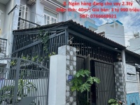 NHÀ ĐẸP – GIÁ TỐT – CHÍNH CHỦ CẦN BÁN GẤP NHÀ Tại Phường 7, Quận 8. Ngân hàng đang cho vay 2.3tỷ
