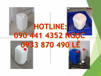 SX can nhựa 20 lít vuông đựng dung môi, can nhựa 25 lít trắng, can 30 lít đựng dầu nhờn 