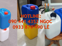SX can nhựa 20 lít vuông đựng dung môi, can nhựa 25 lít trắng, can 30 lít đựng dầu nhờn 