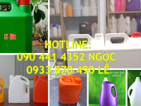 Gía can nhựa 1 lít tròn, can nhựa 2 lít đựng H2S04, can nhựa 5 lít đựng rượu