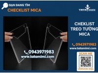 Kệ checklist Mica A4 ngang sẵn 40 cái, giao hàng ngay