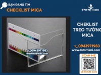 Kệ checklist Mica A4 ngang sẵn 40 cái, giao hàng ngay