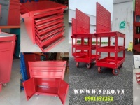 Tủ đồ nghề 11 ngăn kéo kết hợp bảng treo Tủ đồ nghề 11 ngăn kéo có bánh xe tiện di chuyển. Đây là lo