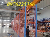 Vách lưới ngăn kho, lưới thép hàn ngăn kho 