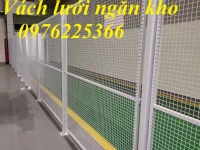Vách lưới ngăn kho, lưới thép hàn ngăn kho 