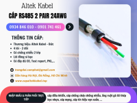 Cáp loa, cáp âm thanh, cáp truyền thông RS485 2 pair 24awg Altek Kabel tại Hà Nội, Đà Nẵng, HCM