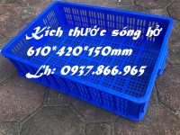 Sọt nhựa chứa rau củ ở cửa hàng tiện ích, sóng nhựa rỗng, sọt cao 15 tại Long Biên 