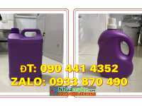 Can nhựa 5 lít đựng dầu dừa, can nhựa vuông 2 lít, can nhựa 1 lít vuông quai 