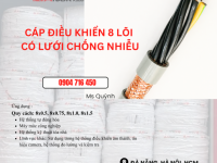 Cáp tín hiệu Altek Kabel 8x0.5, 8x0.75, 8x1.0, 8x1.5mm2 Đà Nẵng, Sài Hòn, Hà Nội,