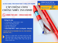 Cáp tín hiệu báo cháy chống cháy chống nhiễu 2x1.0 Altek Kabel tại Đà Nẵng, Hà Nội, HCM