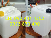 Can nhựa 30 lít đựng hóa chất y tế, can nhựa 30 lít trắng trong 