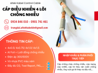 Cáp điều khiển Altek Kabel 4x0.5/4x0.75/4x1.0/4x1.5 chống nhiễu