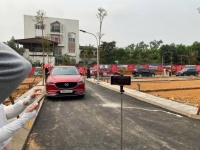Bán đất thổ cư sổ đỏ 100m2, mặt tiền 6m, đường 21A, Phú Cát, Quốc Oai, Hà Nội. Giá 3.9 tỷ. LH: