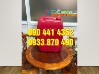 Can nhựa 20 lít đựng kiềm, vỏ can nhựa 30 lít đựng hóa chất mẫu vuông 