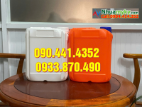 Vỏ can nhựa 2 lít vuông quai xéo, can nhựa 5 lít vuông đựng hóa chất sinh khí 