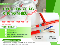 Cáp chống cháy chống nhiễu Altek kabel 2x0.75/ 2x1.0/ 2x1.5/2x2.5