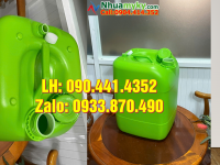 SX can nhựa 30 lít màu trắng trong, can nhựa vuông 20 lít đựng giấm, xăng dầu 