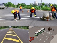 Sơn kẻ vạch phản quang Cadin KV100 Đồng Nai giao hàng nhanh