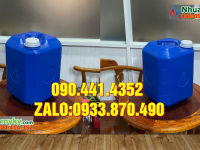 Thùng nhựa vuông 10 lít dày, can nhựa 10 lít dẹp đựng chất lỏng
