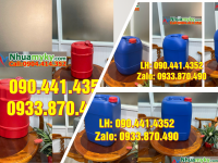 Can nhựa 30 lít đựng xăng loại vuông dày, can nhựa 25 lít tròn đựng nhớt