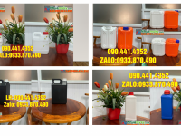 Can 1 lít đựng nước rửa tay, can 2 lít đựng nước lau sàn