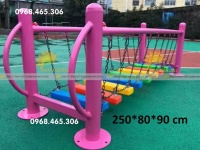 Bộ vận động thăng bằng mầm non, cầu thăng bằng giao động trẻ em