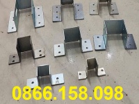 Các loại bas U xà gồ vuông hàng mạ, bát sắt chữ U tại xưởng