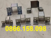 Các loại bas U xà gồ vuông hàng mạ, bát sắt chữ U tại xưởng