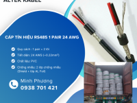 Cáp truyền thông RS485 1Pair 24AWG giá tốt cho hệ thống điều khiển Đà Nẵng, Hà Nội