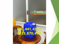 Can nhựa 25 lít xanh dày, vỏ thùng nhựa 20 lít đựng hóa chất tẩy đa năng 