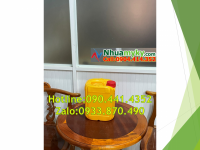 Vỏ can nhựa 5 lít đựng sút, can 1 lít đựng kiềm 