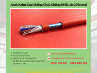 Cáp chống cháy chống nhiễu Altek Kabel 2x0.75 sẵn Đà Nẵng, Huế, Quảng Nam