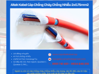 Cáp chống cháy chống nhiễu Altek Kabel 2x0.75 sẵn Đà Nẵng, Huế, Quảng Nam