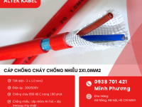 Cáp chống cháy chống nhiễu 2x1.0mm2 giá tốt - hàng sẵn kho Đà Nẵng, Hà Nội, HCM