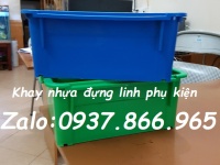 Khay chứa linh kiện điện tử, khay nhựa nguyên sinh, thùng A3, hộp A3
