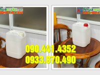 Can nhựa 24 lít màu xanh lá, vỏ can nhựa 22 lít màu đen đựng hóa chất 