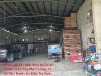 CHÍNH CHỦ Cần BÁN KHO Tại Ô1 KP Thanh Hà Đường Phạm Hùng, TT Gò Dầu, Huyện Gò Dầu, Tây Ninh