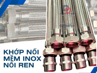Khớp nối mềm nối ren, khớp nối mềm rắc co vi sinh, khớp nối mềm nối ren công nghiệp