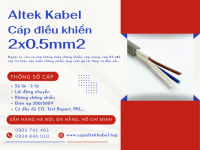 Cáp điều khiển 2x0.5 Altek Kabel chính hãng tại Hà Nội, Đà Nẵng, HCM