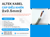 Cáp điều khiển 2x0.5 Altek Kabel chính hãng tại Hà Nội, Đà Nẵng, HCM